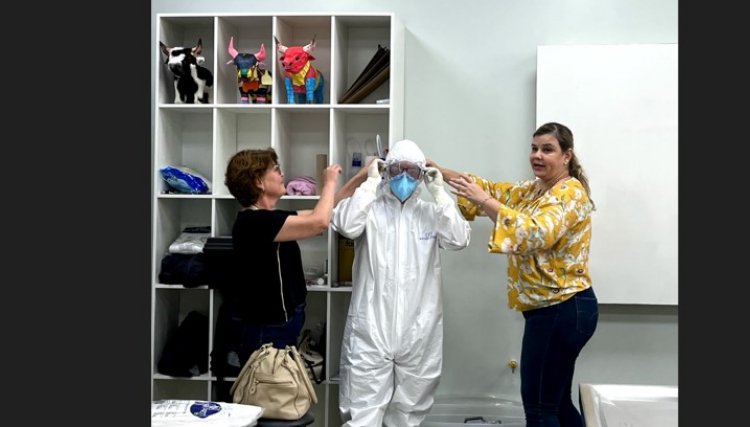 Treinamento para combate da gripe aviária é realizado na Clínica Veterinária da Univel