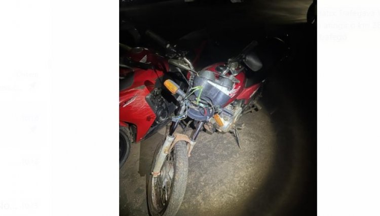 Homem que sofreu acidente de motocicleta em Cafelândia teve ferimentos leves