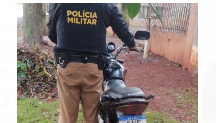 Motocicleta furtada em Cafelândia é recuperada pela Polícia