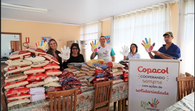 Copacol arrecada sete toneladas de alimentos em ações do Dia C
