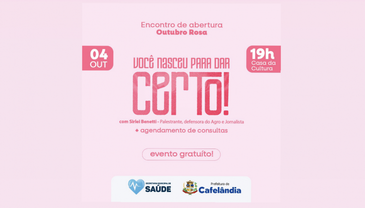 Cafelândia lança campanha Outubro Rosa em encontro
