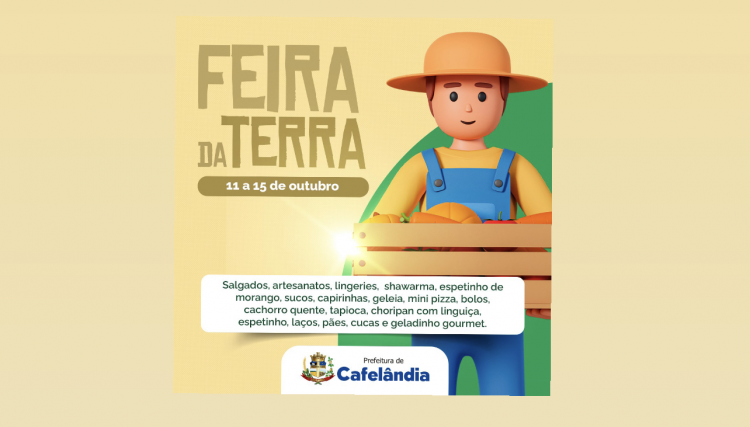 Feira da Terra acontece de 11 a 15 de outubro em Cafelândia