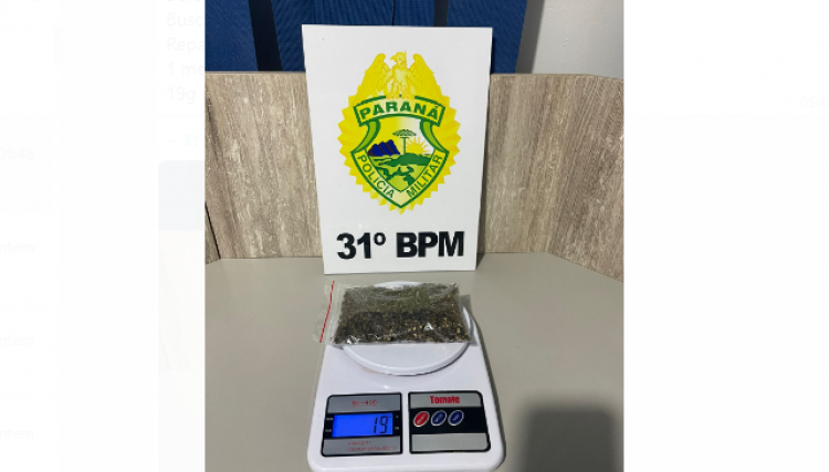 Polícia de Cafelândia apreende maconha durante abordagem de jovens 