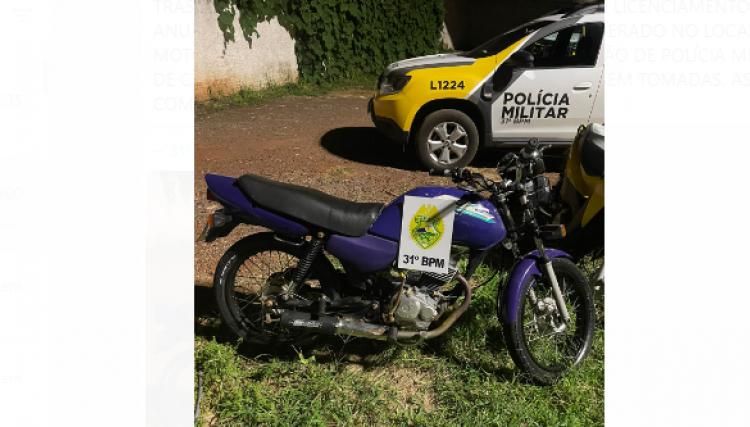 Mais uma motocicleta com escapamento adulterado é apreendida em Cafelândia
