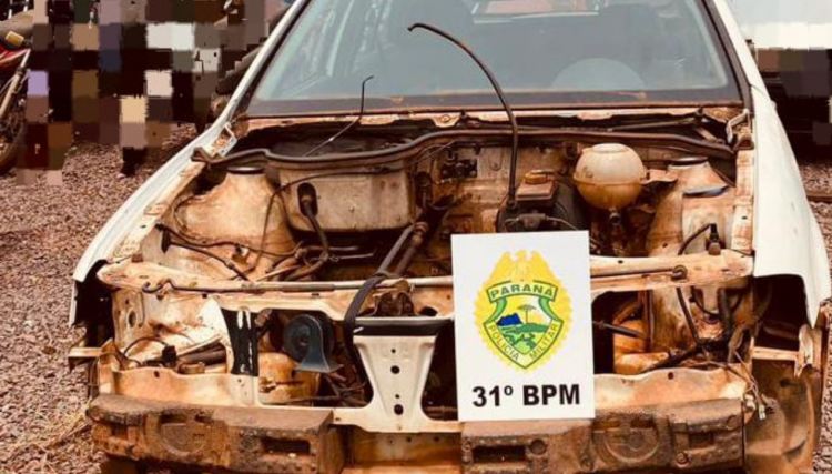 Veículo de prefeitura é furtado e tem motor e peças retirados 
<br/>