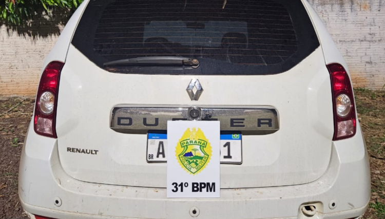 Carro furtado é recuperado pela Polícia de Cafelândia 