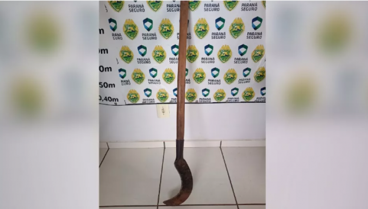 Tio tenta matar sobrinho com foice e acaba golpeado pelo irmão em Anahy em briga de família  