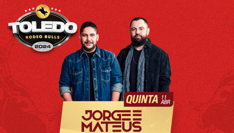 A Dupla Mais Conhecida do País! - Jorge & Mateus é uma das atrações do Rodeo Bulls 2024 em Toledo no Paraná