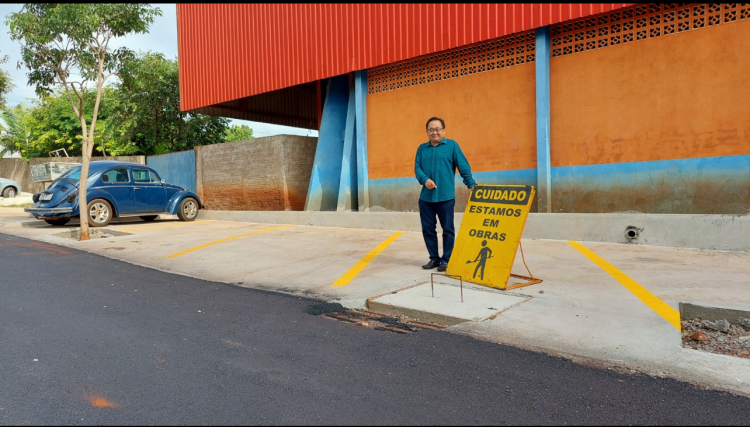 Prefeito Dr. Culestino visita obras urbanas em Cafelândia