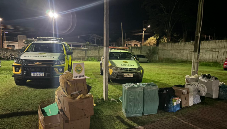 Patrulha Rural apreende R$ 80 mil em contrabando nesta madrugada 
<br/>