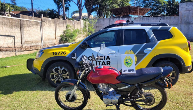 Polícia Militar apreende motocicleta com escapamento adulterado 
<br/>