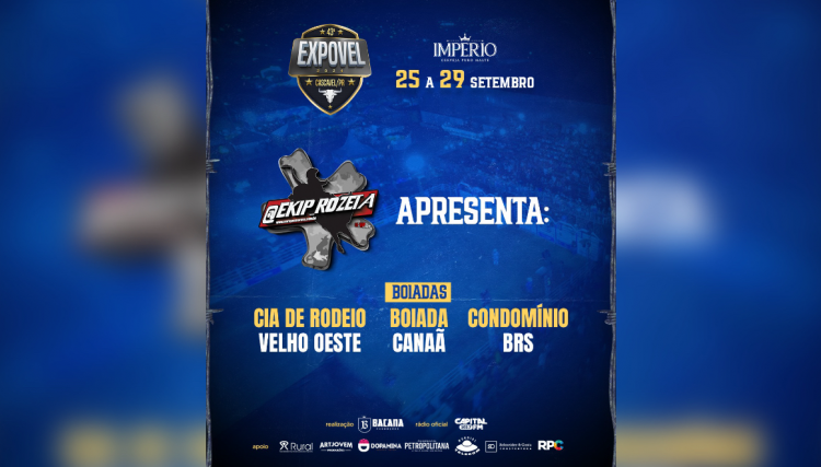 EQUIPES DO RODEIO CONFIRMADAS - EXPOVEL 2024