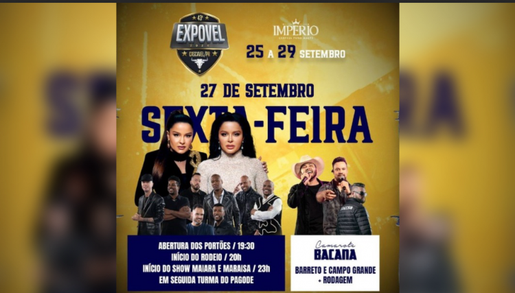 É HOJE! 2°  noite de shows trazem MAIARA E MARAISA  + TURMA DO PAGODE.