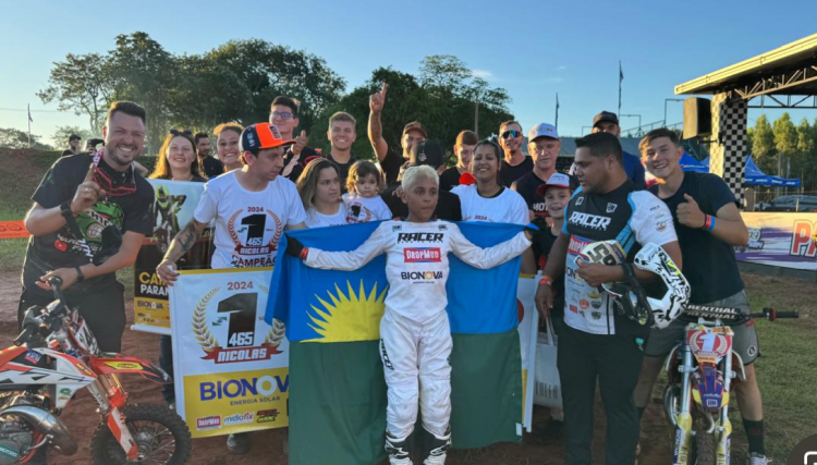 Jovem morador de Nova Aurora é Campeão Paranaense de Motocross 