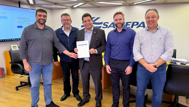 Corb&eacute;lia vai receber R$ 465 mil da Sanepar e garante repasses mensais para saneamento