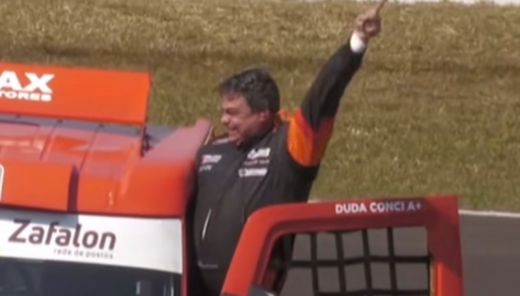 Piloto de Cafelândia Duda Conci conquista a vitória na
<br/>F-Truck em Londrina
<br/>