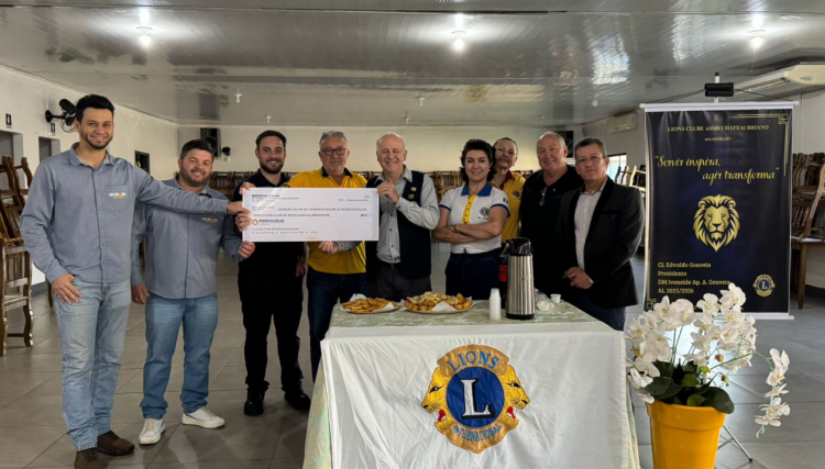 Bionova Energia Solar doa sistema fotovoltaico ao Lions Clube de Assis Chateaubriand