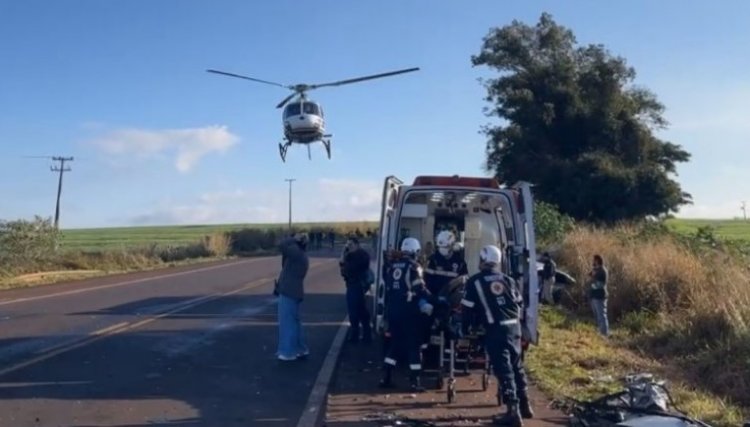 Grave acidente em Corbélia deixa pessoas feridas nesta manhã de quarta-feira 