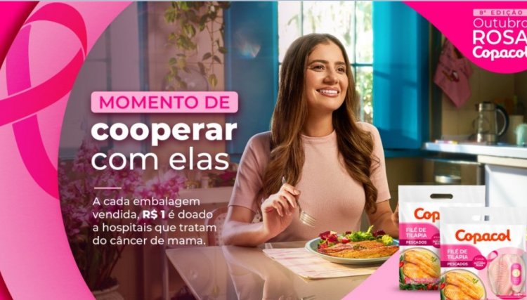 Copacol lança a 8ª campanha Outubro Rosa, que visa arrecadar valores para o tratamento do Câncer