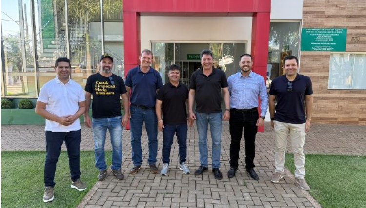 Deputado Federal e presidente do MDB PR, Sérgio Souza cumpre agenda em Cafelândia