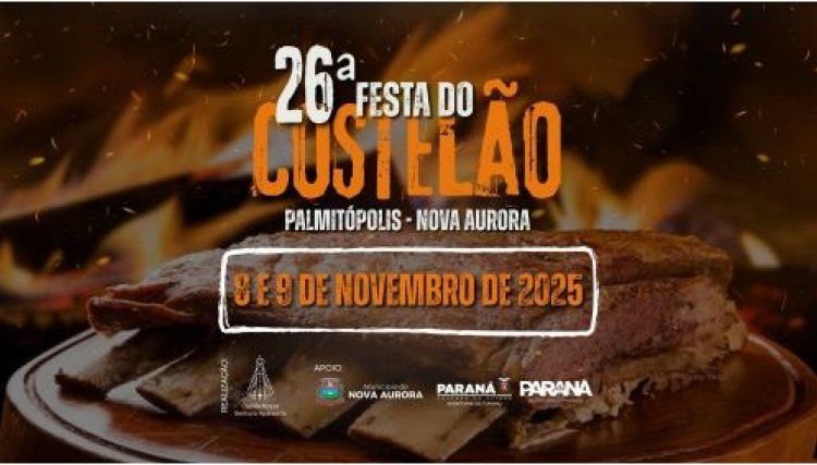 Começa amanhã dia 8 a tradicional Festa do Costelão de Palmitópolis, comunidade de Nova Aurora