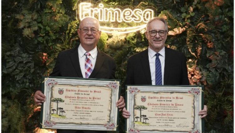 Valter Vanzella e Elias Jos&eacute; Zydek recebem os t&iacute;tulos de Cidad&atilde;os Honor&aacute;rios do Paran&aacute;