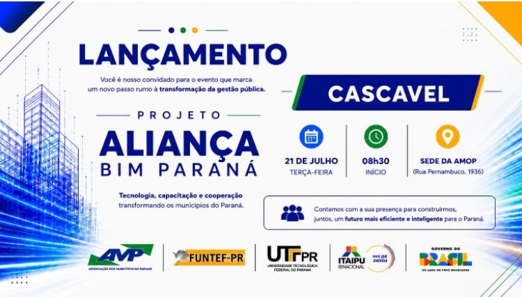 AMP, Itapu Binacional e UTFPR entregam computadores do Projeto Alian&ccedil;a BIM em Cascavel, no dia 21 de julho