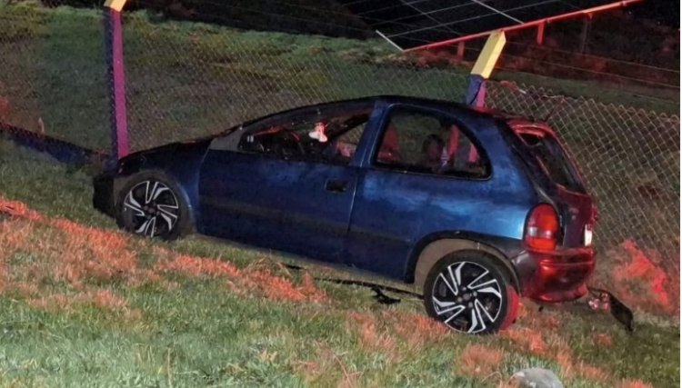 Motorista embriagado e com crian&ccedil;as no ve&iacute;culo &eacute; preso ap&oacute;s se envolver em acidente entre Cafel&acirc;ndia e Nova Aurora