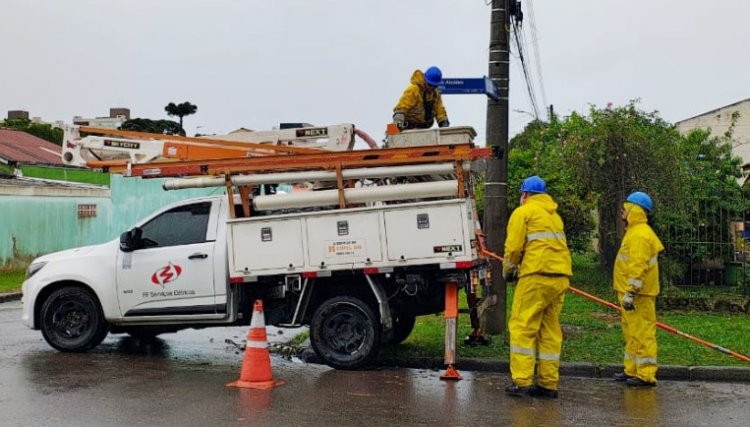 Copel informa que mais de 1,2 mil unidades ainda est&atilde;o sem energia ap&oacute;s temporal no Oeste do Paran&aacute;