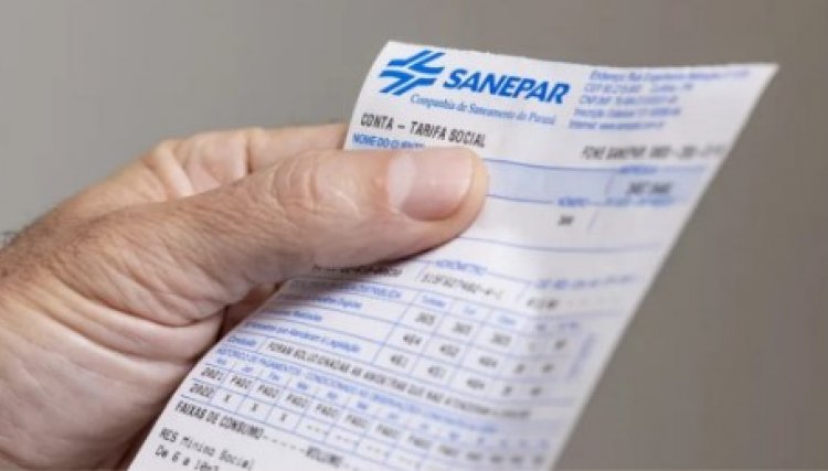 Sanepar vai reduzir em 25% a tarifa m&iacute;nima de &aacute;gua e esgoto a partir de outubro