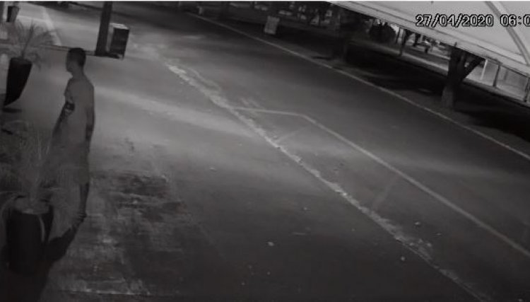 Veja as imagens de segurança da Capital Móveis furtada em Cafelândia