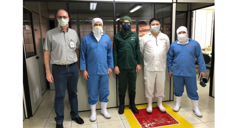 Presidente do Sintrascoop visita obras de melhorais no Abatedouro de Aves da Copacol