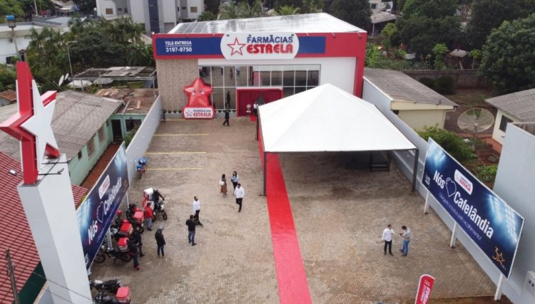 Mega estrutura da Farmácia Estrela é inaugurada em Cafelândia