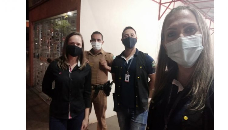  Polícia Militar e Vigilância Sanitária de Cafelândia intensificam ações fiscalizadoras referente a Covid 