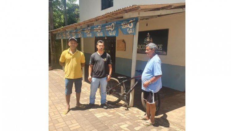 Vigia da prefeitura de Cafelândia recupera bicicleta furtada