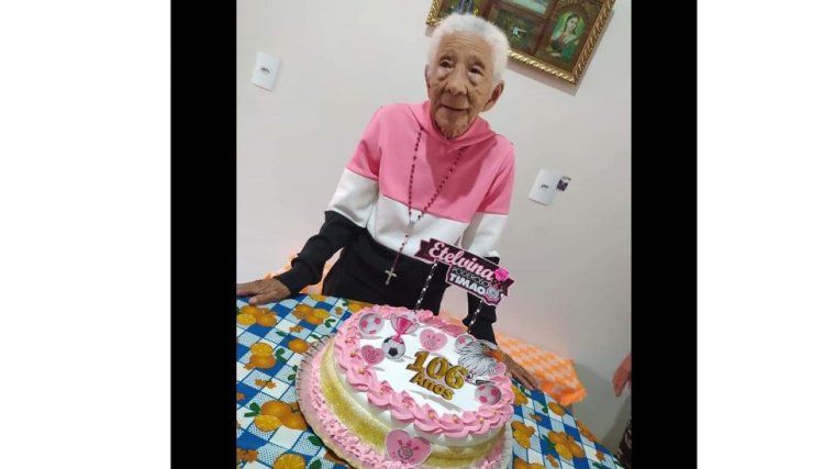 Etelvina chega aos 106 anos e está entre as pessoas de mais idade da região Oeste