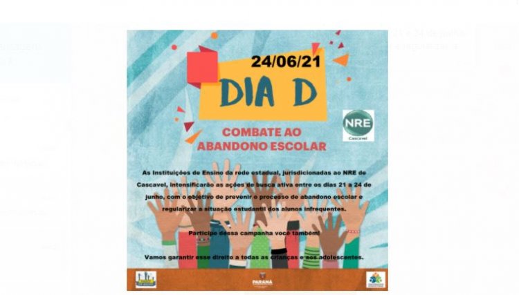 Núcleo de Educação de Cascavel promove o Dia D