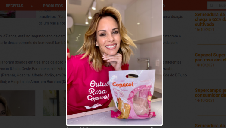 Sheron Menezzes e Ana Furtado estrelam Outubro Rosa Copacol