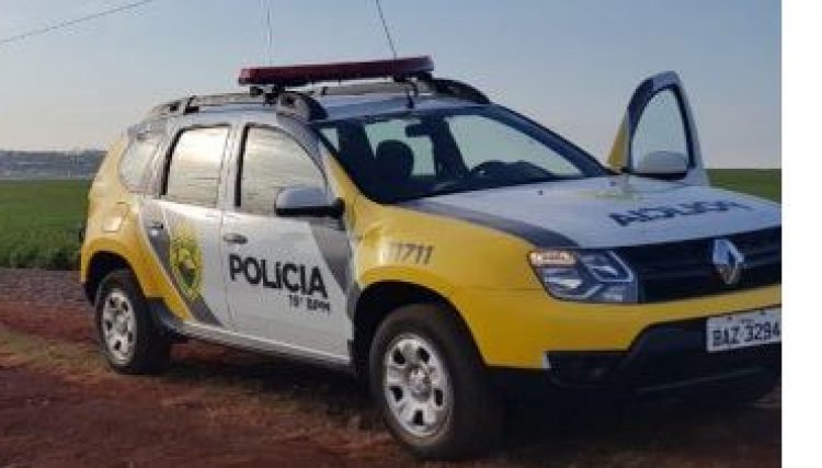 Homem embriagado é preso em Cafelândia após agredir esposa e ameaçar a mesma com uma faca na frente da Polícia