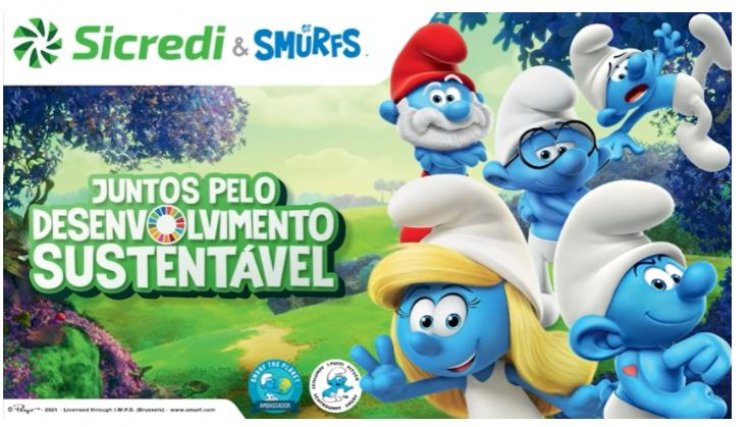 Parceria entre Sicredi e Smurfs alcança 2 milhões de visualizações