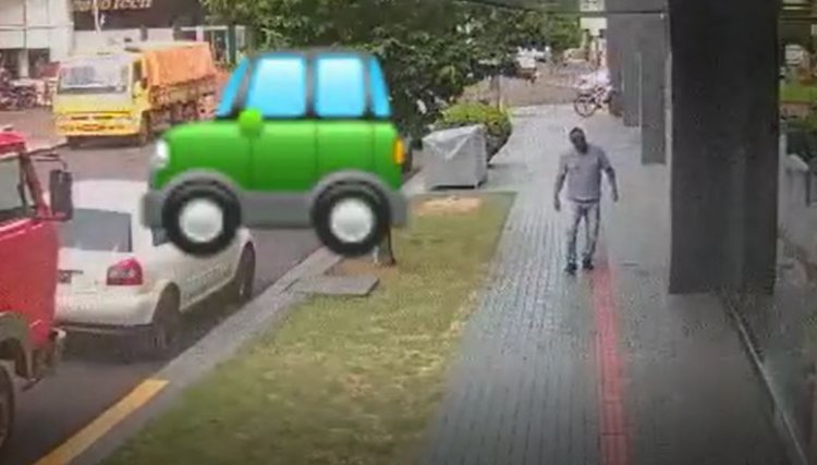 Câmeras flagram homem furtando balde de tempero de vendedora ambulante em Cafelândia, veja o vídeo 