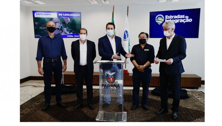 Cafelândia assina convênio junto à SEAB para pavimentação poliédrica da Estrada Rio Verde