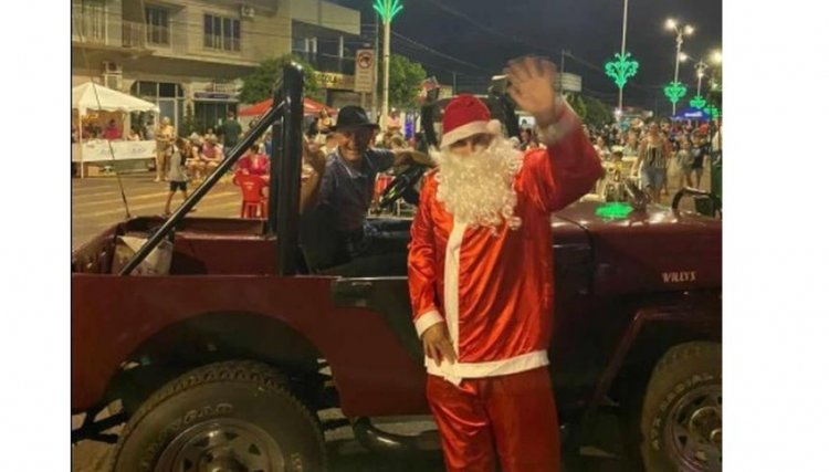 Papai Noel morre em acidente após fazer entrega de brinquedos na região Oeste