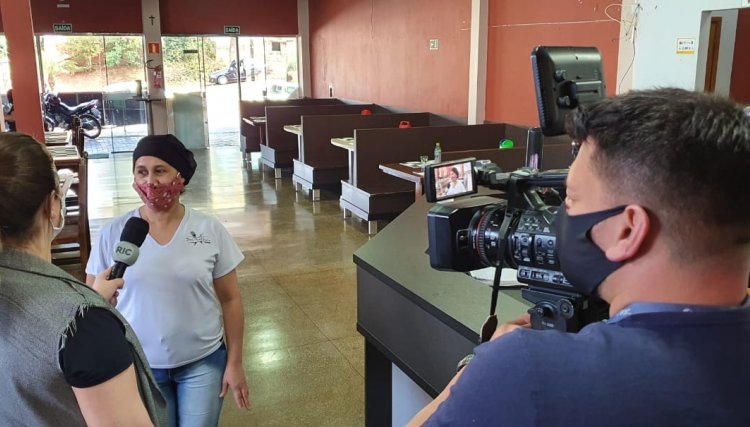 Empresária de Cafelândia é destaque de reportagem da RIC TV, por investir durante a pandemia