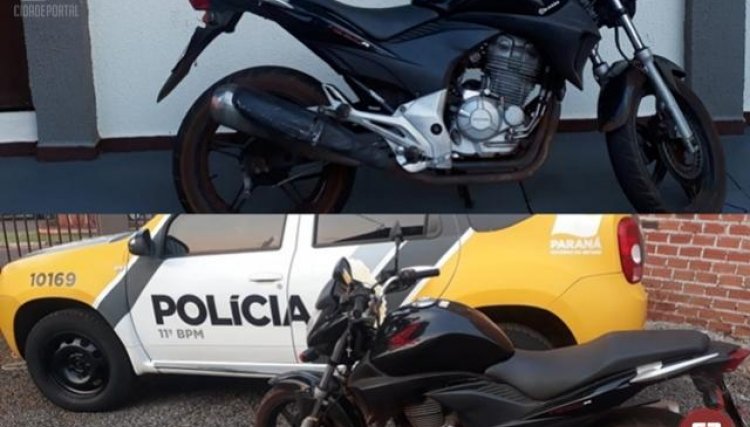 Polícia Militar de Juranda apreende motocicleta conduzida por dois adolescentes de Ubiratã