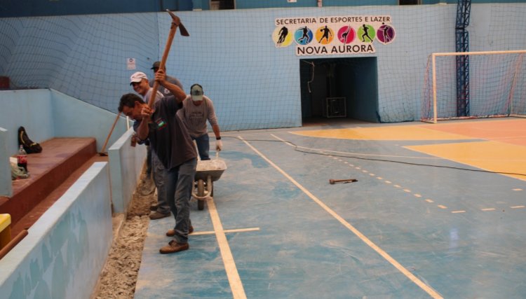 Diversas obras continuam em andamento em Nova Aurora