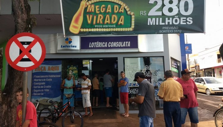 Mega Sena: em Cafelândia a lotérica fica aberta até às 14 horas
