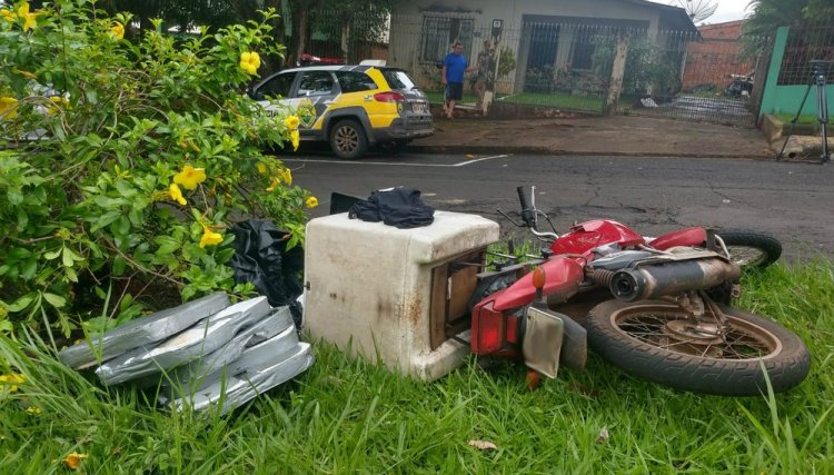 Motociclista é baleado enquanto entregava marmitas