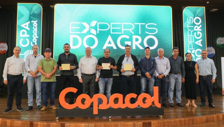 Experts do Agro Copacol &eacute; finalizado; cooperado colhe 241,9 sacas de soja por alqueire