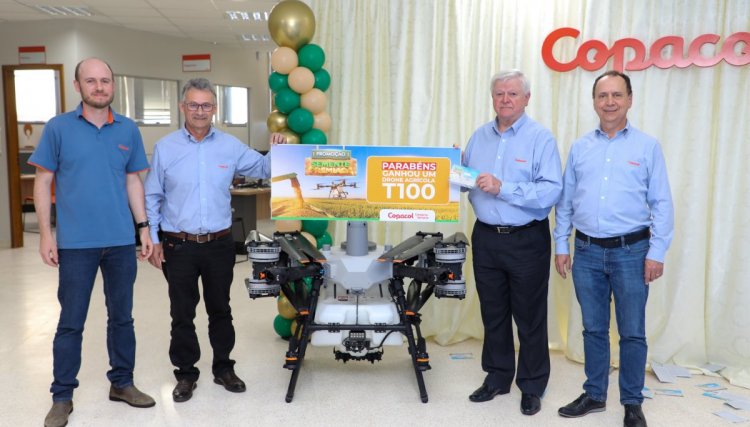 Veja qual foi o cooperado da Copacol que ganhou um drone agr&iacute;cola na promo&ccedil;&atilde;o "Semente Premiada" 